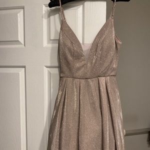 Brand new never worn sparkled taupe
